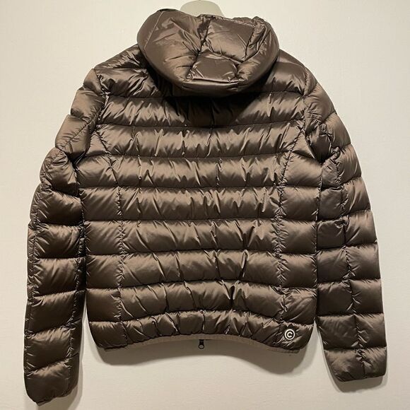Colmar iridescent down warm jacket with fixed hood natural 🪶 feather pudding 42 - Picture 3 of 16